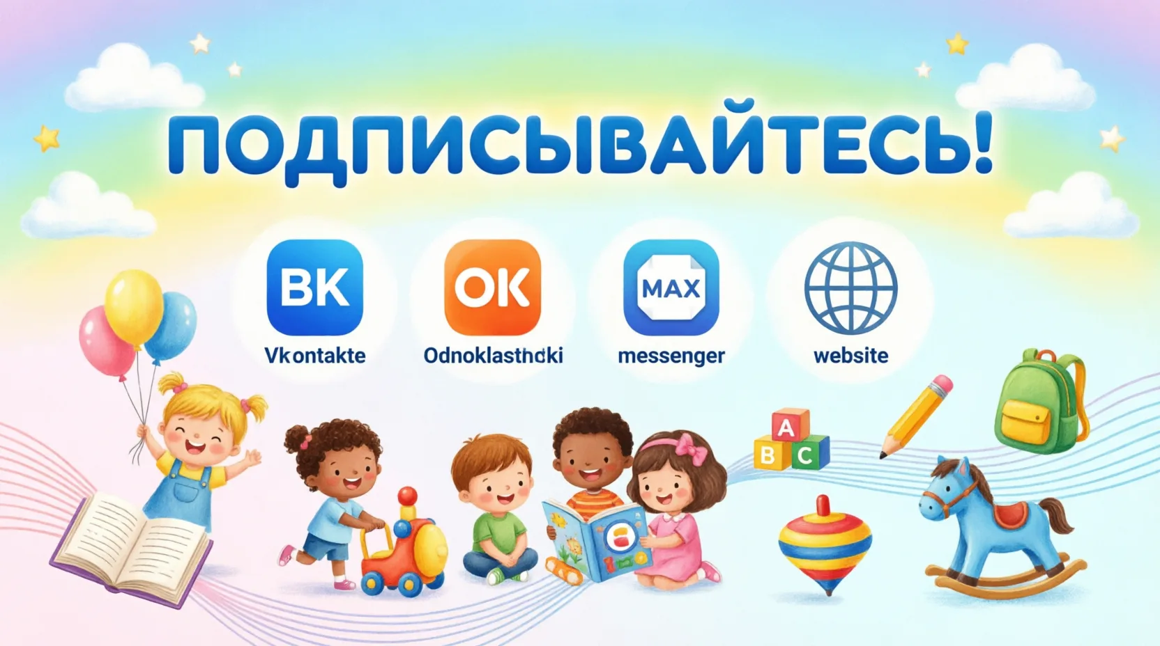 📢 Уважаемые родители! Мы теперь ещё ближе к вам! 💙Хотите первыми узнавать о жизни нашего детского 