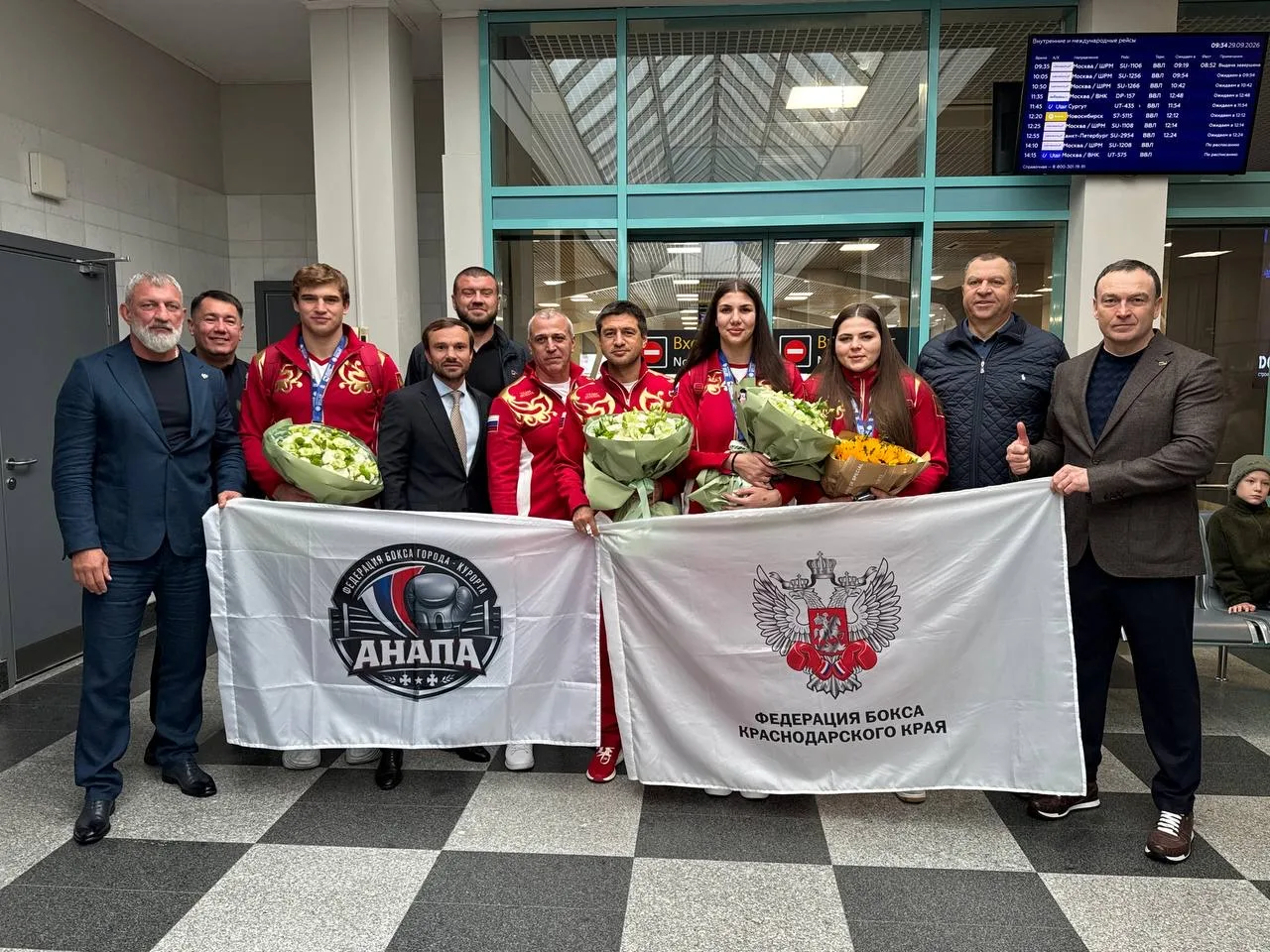 ✈️Сегодня в аэропорту Краснодара состоялась встреча спортсменов, вернувшихся с чемпиона...