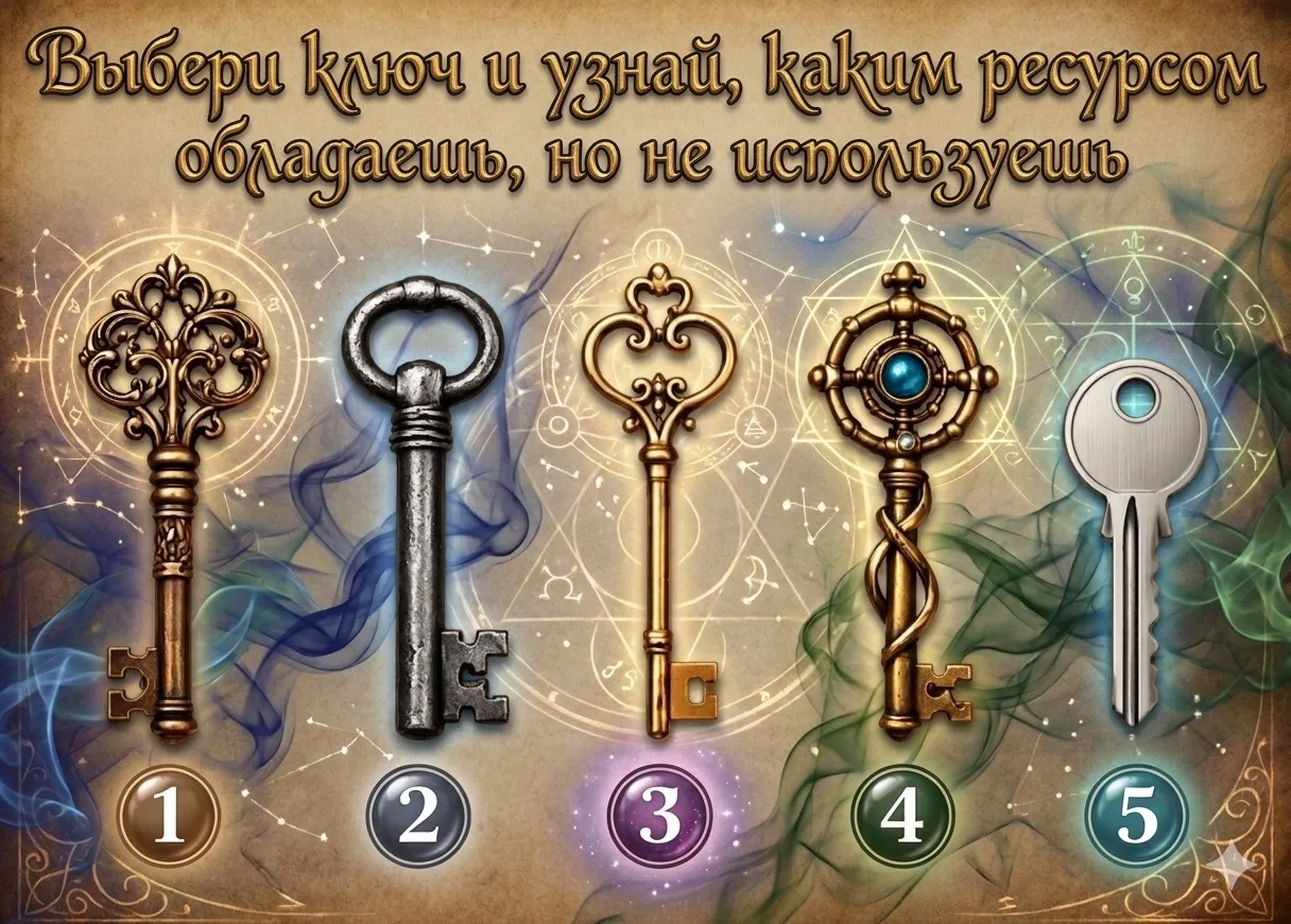 ТЕСТ❗ Выберите ключ, который притягивает взгляд сильнее всего. Не анализируйте, не ищит...