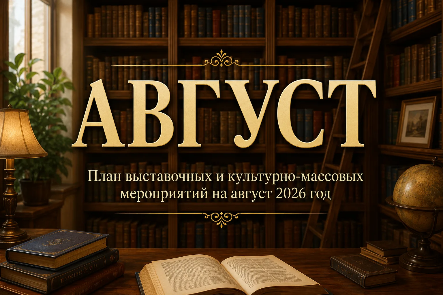 План выставочных и культурно-массовых мероприятий на август 2026 год