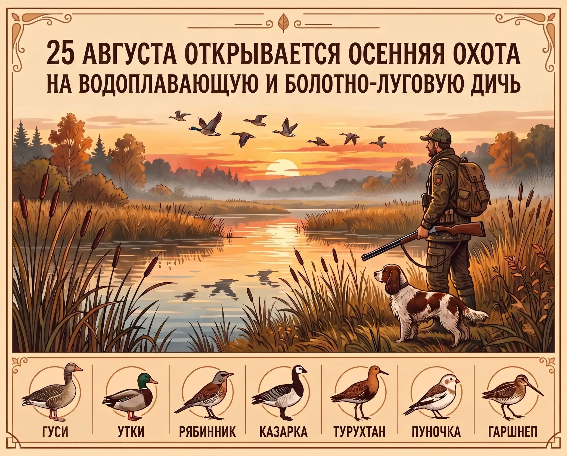 Открытие осенней охоты в ООУ ЯНАО