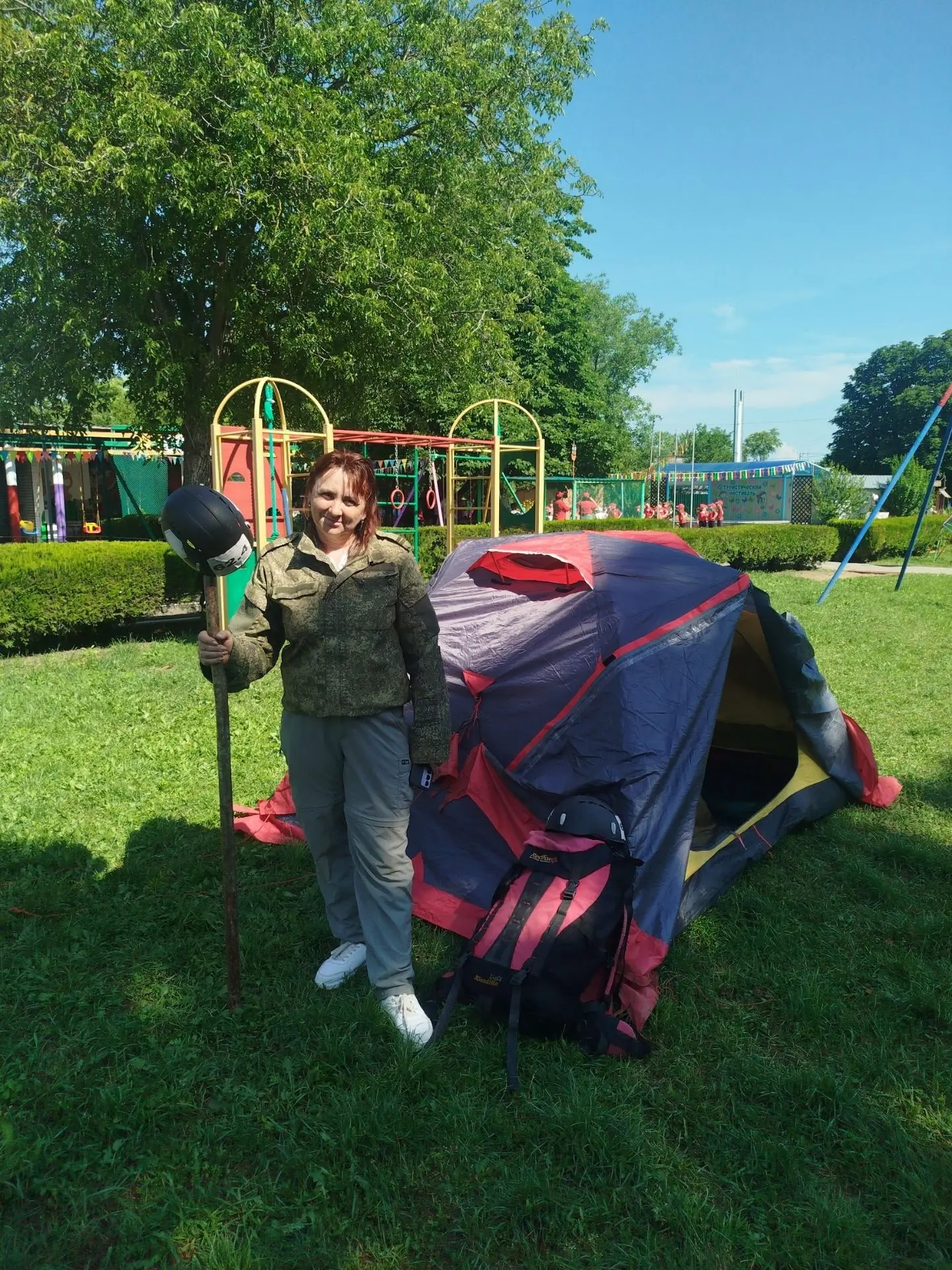 🏕10 июня на территории МБОУ ДОШ № 8 состоялся районный туристический фестиваль «Россия — наш общий 