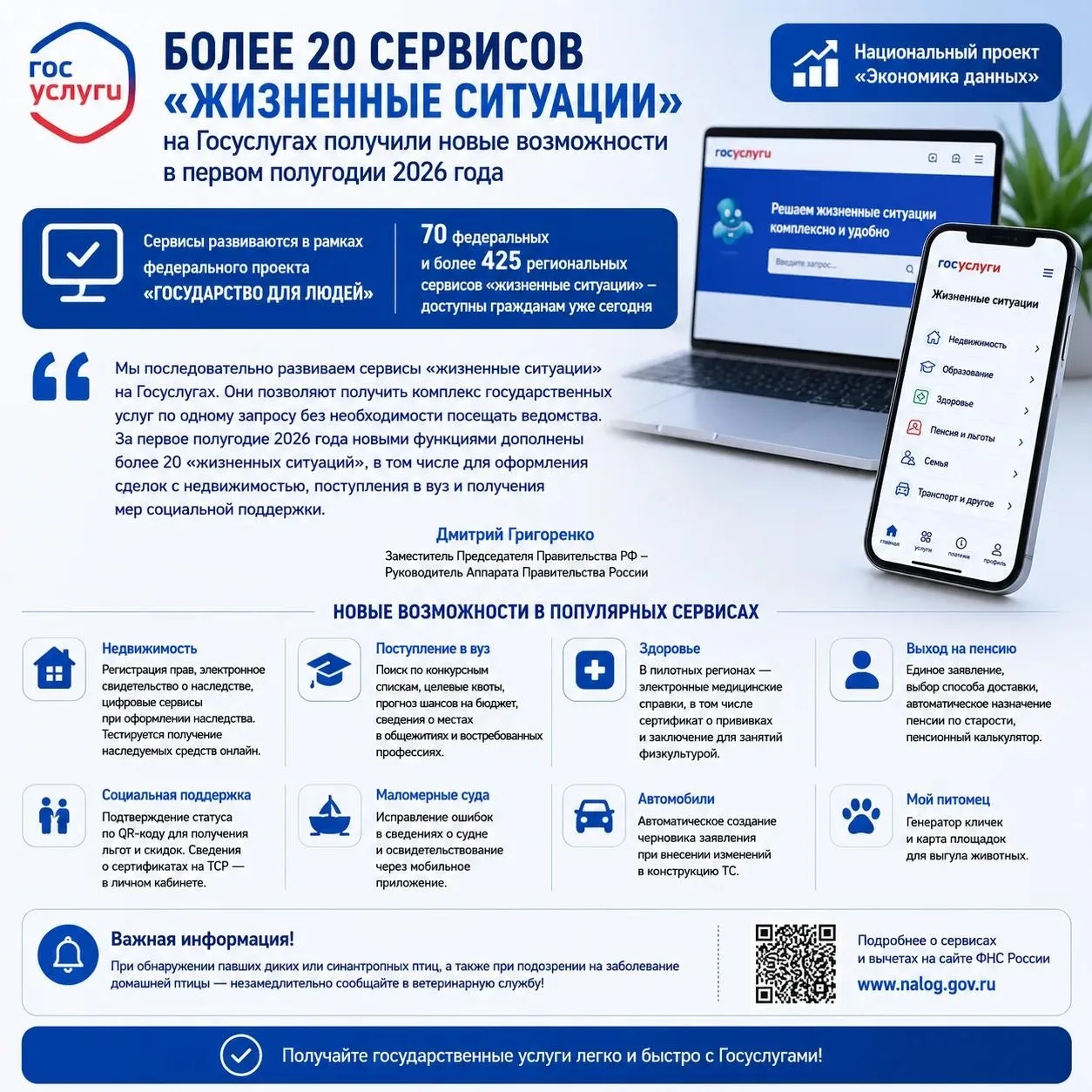 👍 «Жизненные ситуации» дополнены новыми цифровыми возможностями на портале «Госуслуги».