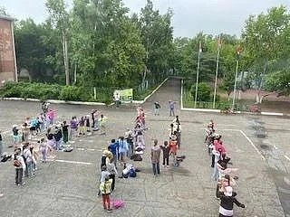 ☀️ Спорт и бодрость — наше всё! Утренняя зарядка в пришкольном лагере ☀️В нашем пришкол...