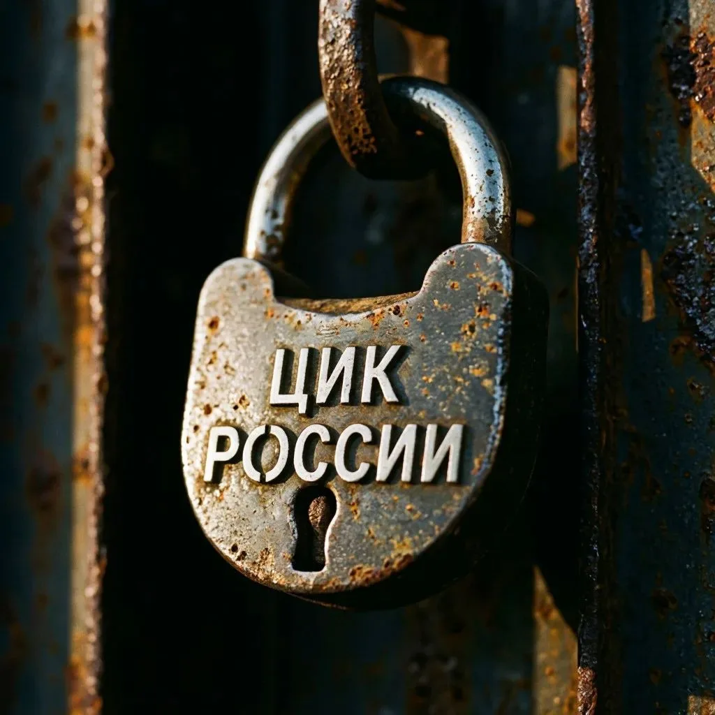 ЦИК провел символическое закрытие дверей на замок, тем самым обозначив завершение прием...