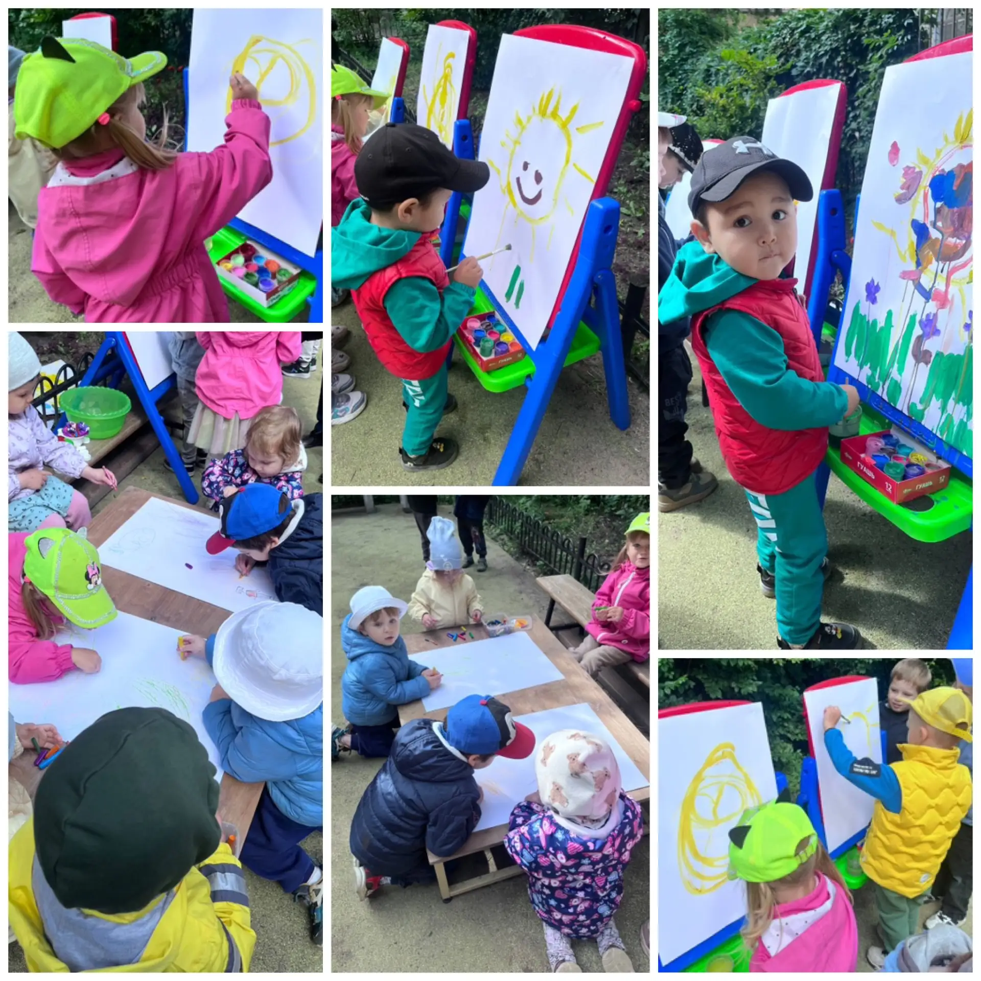 Солнце в каждом штрихе или наши летние этюды на прогулке! ☀️🎨 Мы закрепили большие лис...