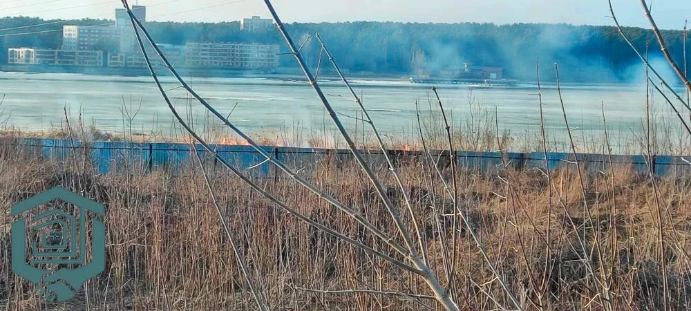 В Бердске предотвратили пожар на главной насосной станции из-за возгорания травы  Вечером 20 апрел