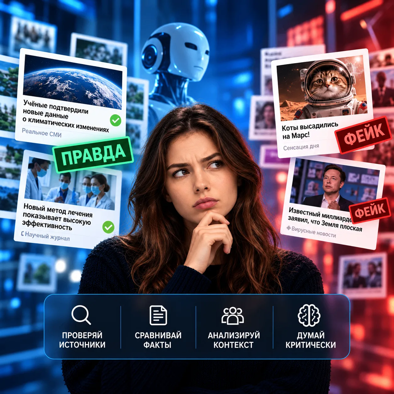 💻 Цифровое доверие: как отличить правду от фейка в эпоху ИИ