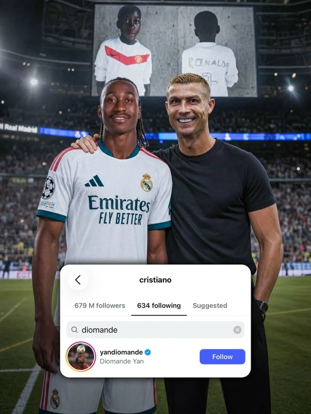 🤍📲 КРИШТИАНУ РОНАЛДУ ПОДПИСАЛСЯ НА ЯНА ДИОМАНДЕ В IG!