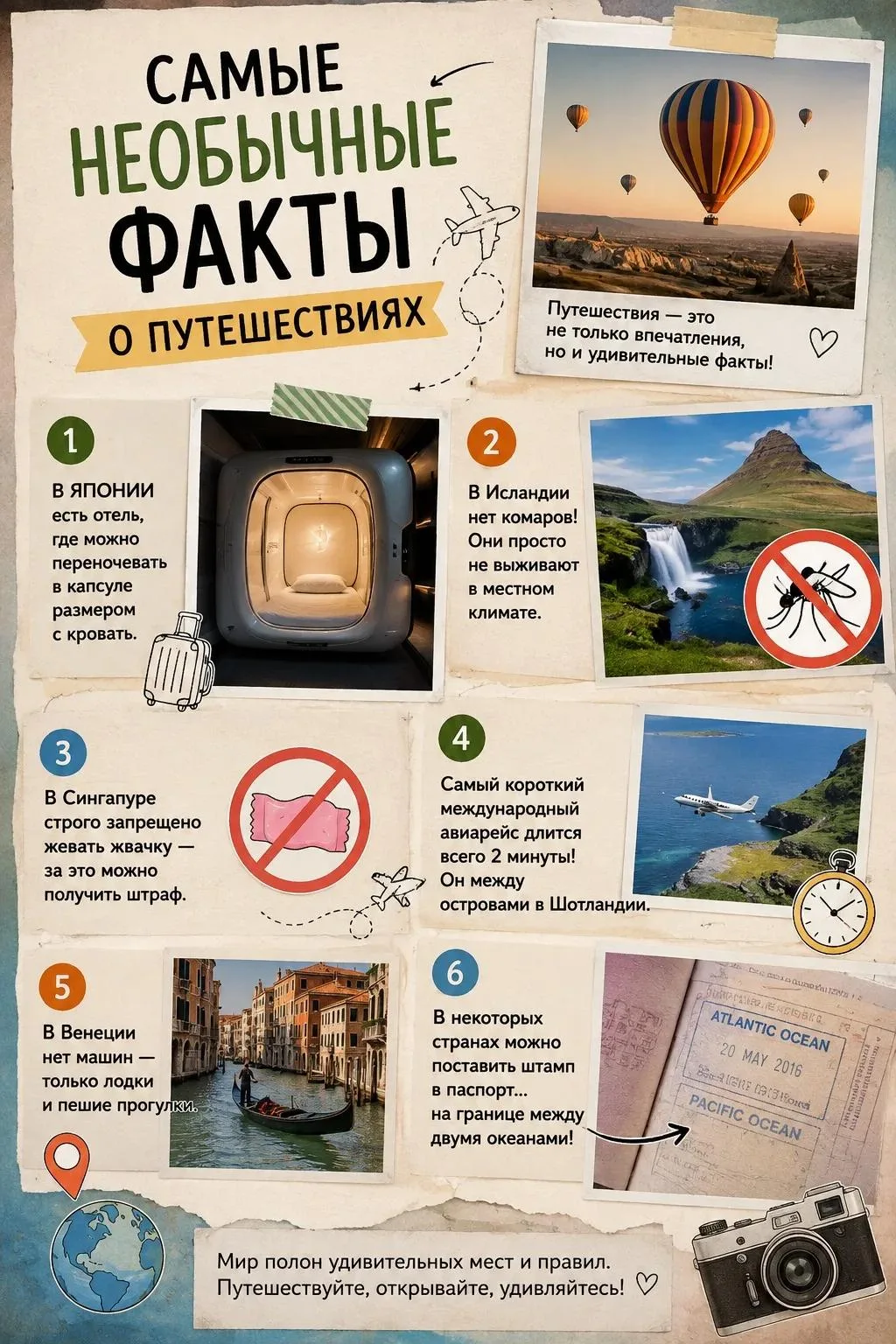 ✈️ Самые необычные факты о путешествиях, которые удивят даже бывалых туристов!