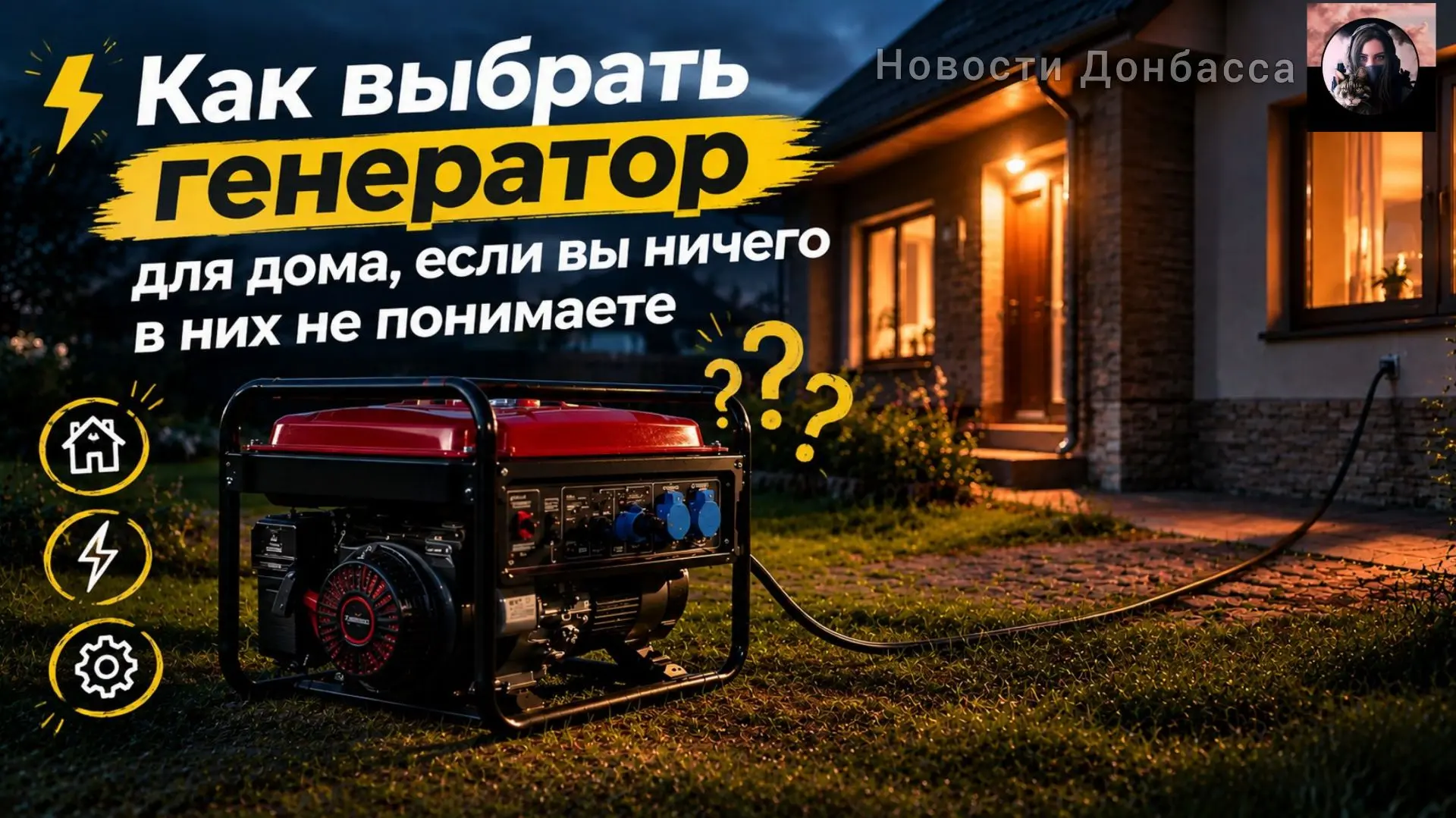 ⚡️ Как выбрать генератор для дома, если вы ничего в них не понимаете
