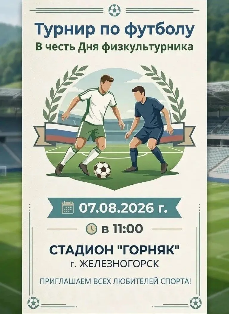 📍 Искусственный газон ждет своих героев

⚽ 7 августа 2026 года в 11.00 на стадионе «Горняк» стартуе