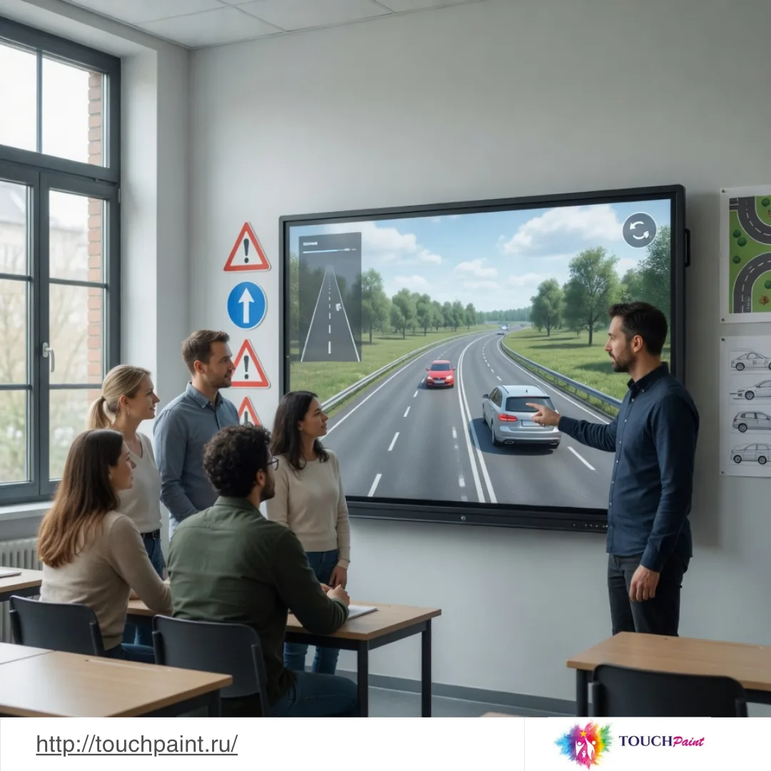 Как автошколы совершенствуются с помощью интерактивных панелей