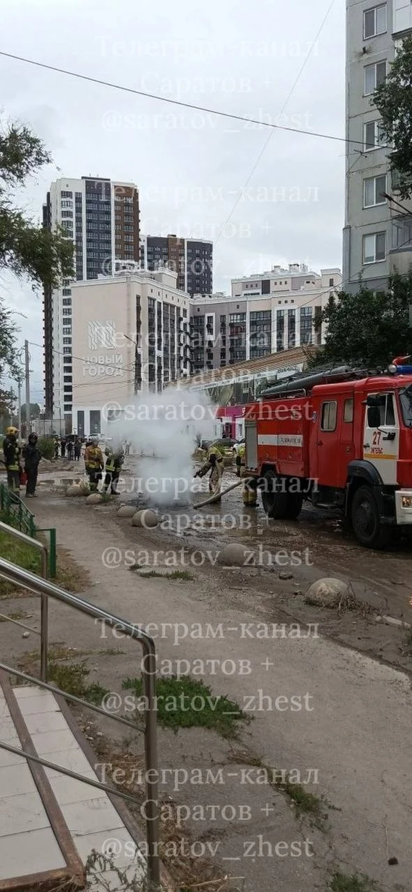 Момент возгорания от первого лица.