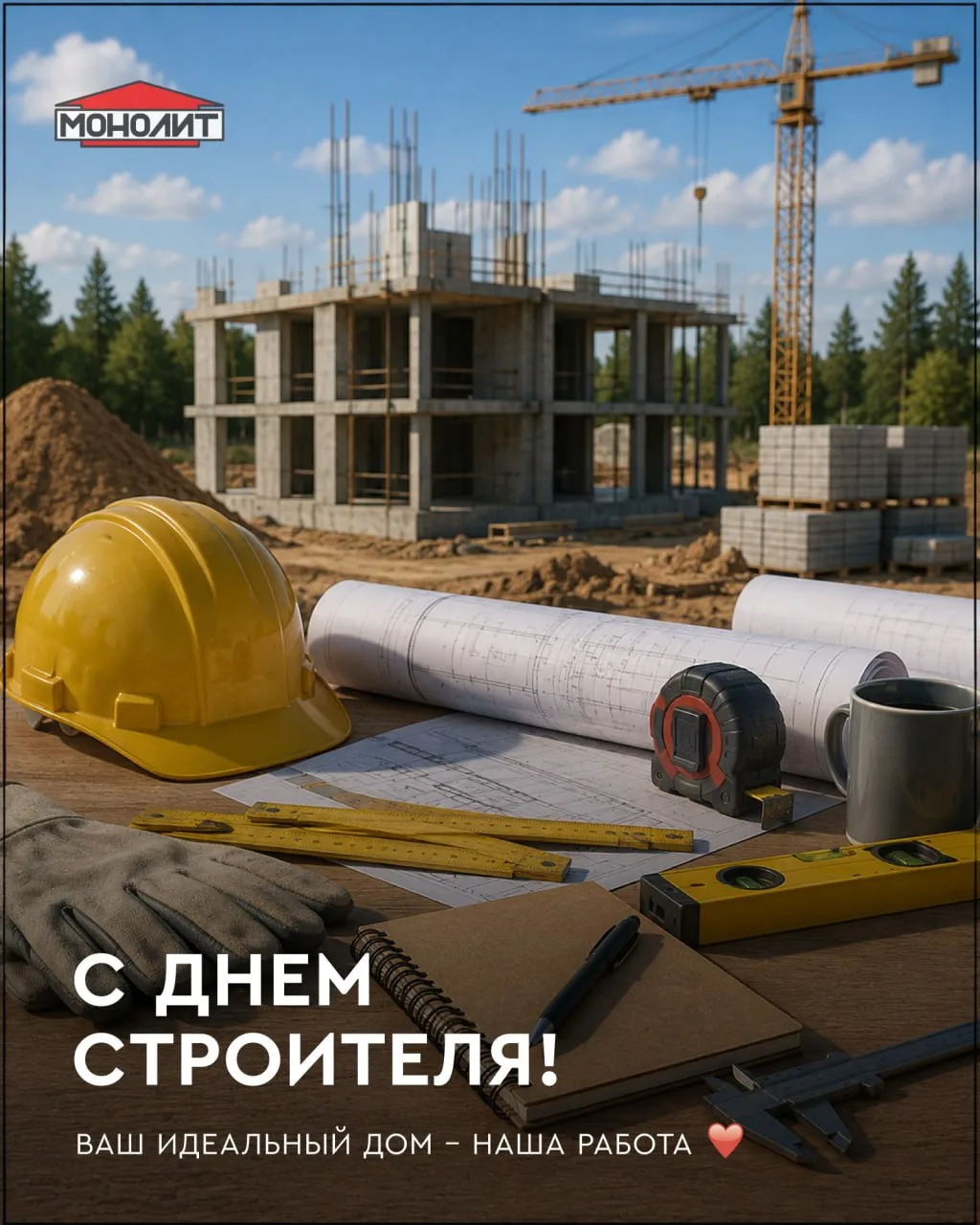 С Днём строителя! 🏗