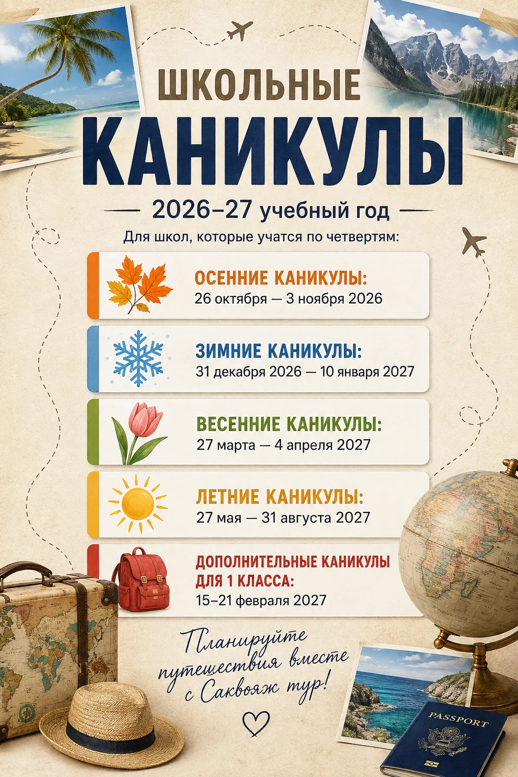 🎒 Школьные каникулы — это не только про «куда деть детей»