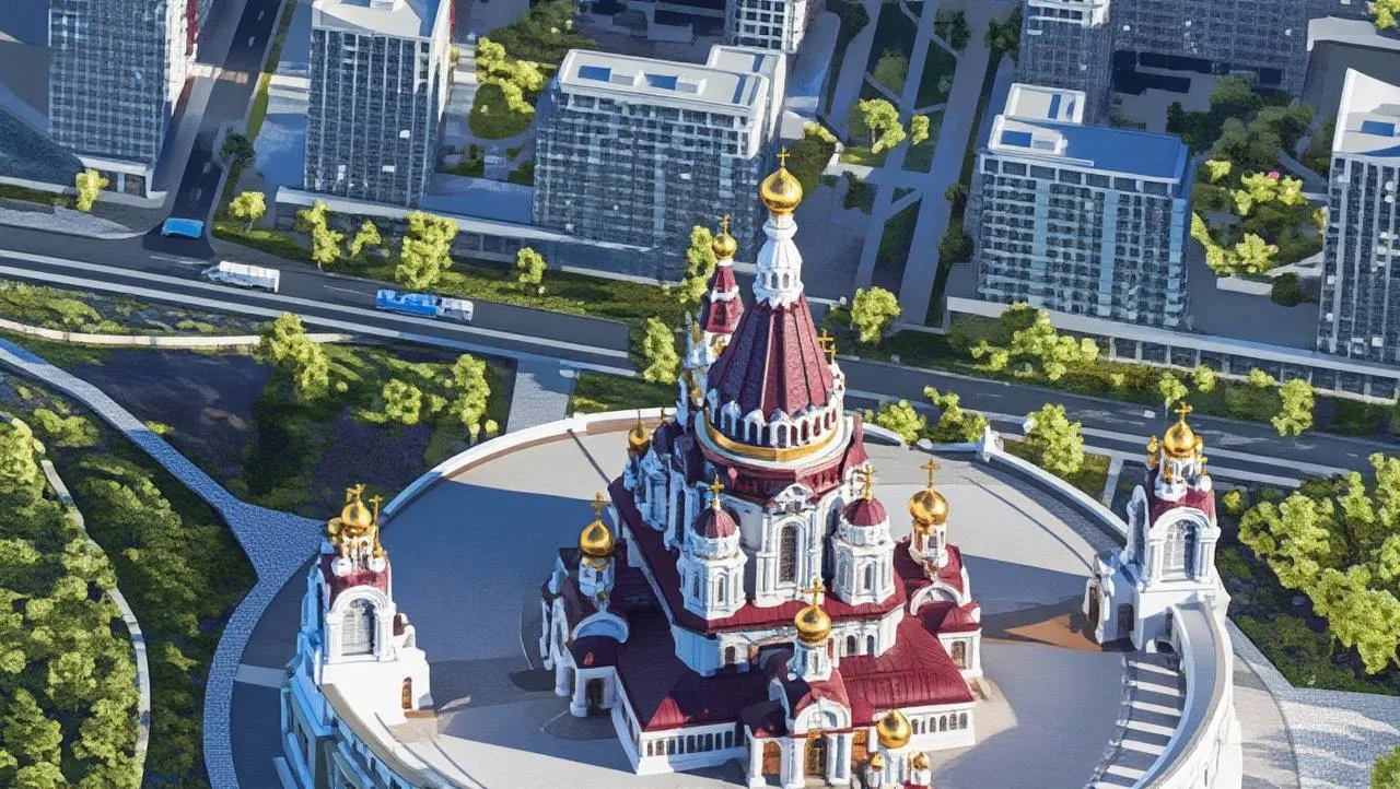 Монич пишет, что это рендеры православного храма в Коммунарке который будут строить в с...