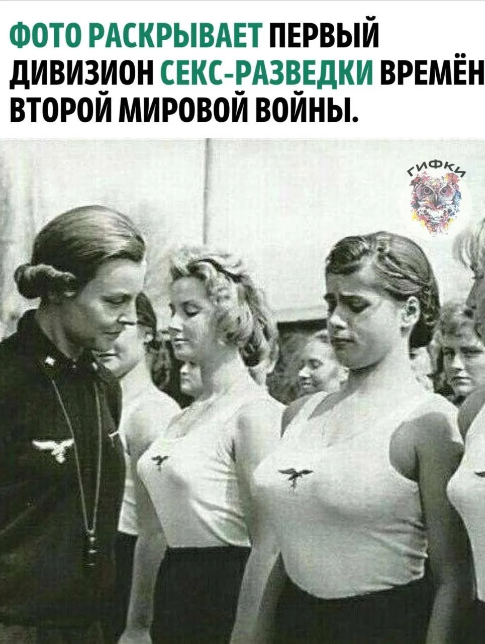 На снимке — женщины, которых отбирали не только по физической подготовке, но и по внешн...