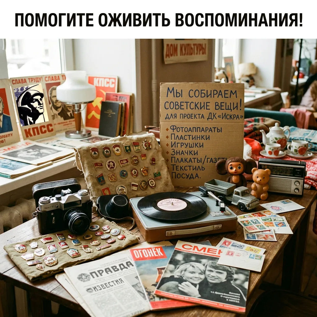 Дорогие друзья!
Дом культуры «Искра» готовит интересный проект, но без вашей помощи нам не справитьс