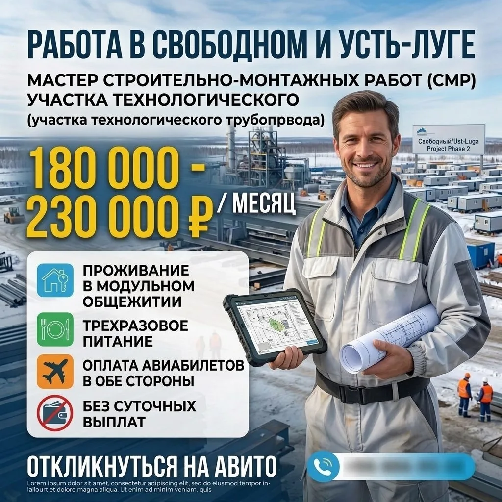 Требуются мастера СМР ТТ
