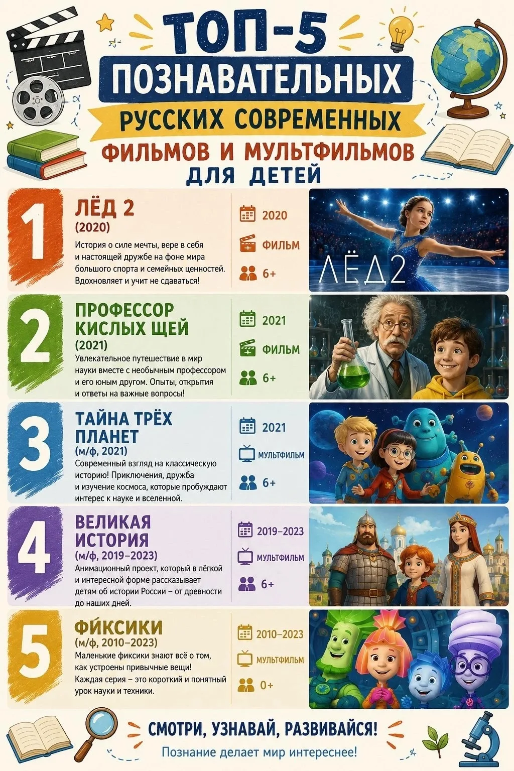 Подборка фильмов и мультфильмов для детей 🤗

Хорошего вам отдыха 🙌🏻