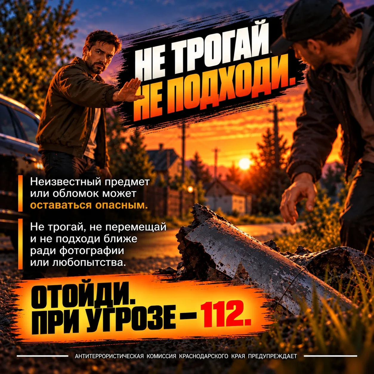 📰 При обнаружении подозрительных предметов или обломков соблюдайте осторожность. Не до...