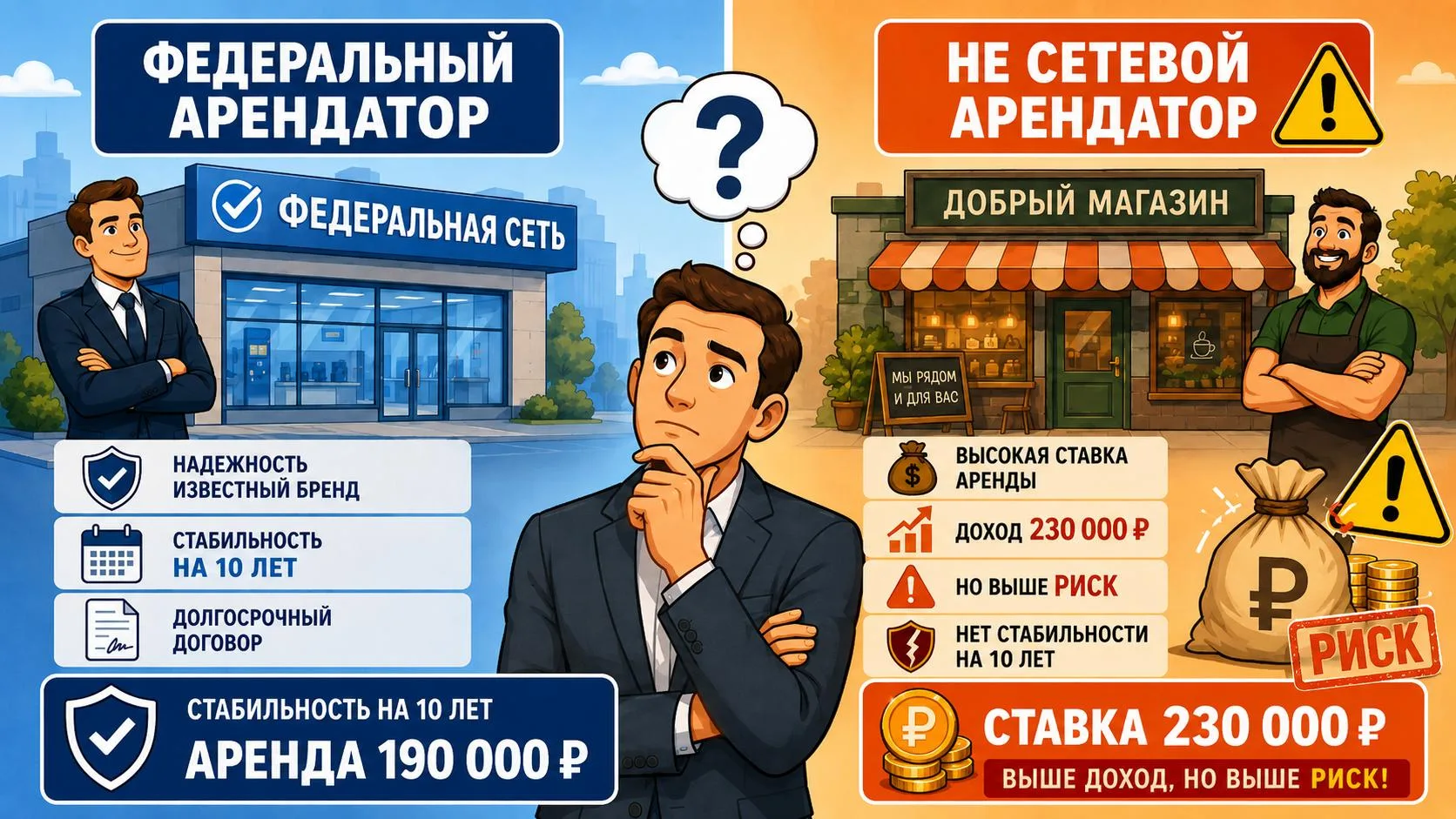 Чем чревата завышенная ставка?

Когда мы считаем фин модель - чем выше цифра, тем выше доход. 
Но в 