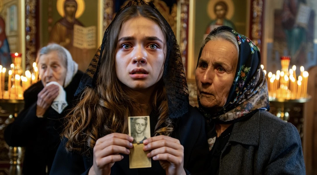 На похоронах отца к гробу подошла незнакомая женщина и положила поверх венков детскую фотографию. Же