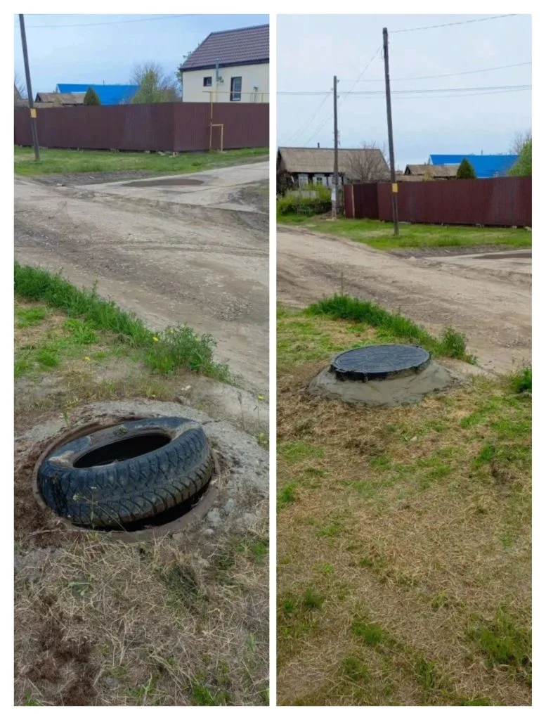 🛠️ В Заречной части города обновляют люки на водопроводных колодцах  В рамках программы по благоустр