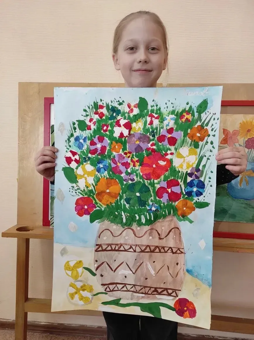 Волшебная кисточка 🎨  🌸С чем еще ассоциируется приход весны, если не с оживающей природой и яркими ц