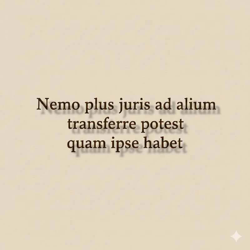 никто не передаст больше прав, чем имеет«Nemo plus juris ad alium transferre potest qua...