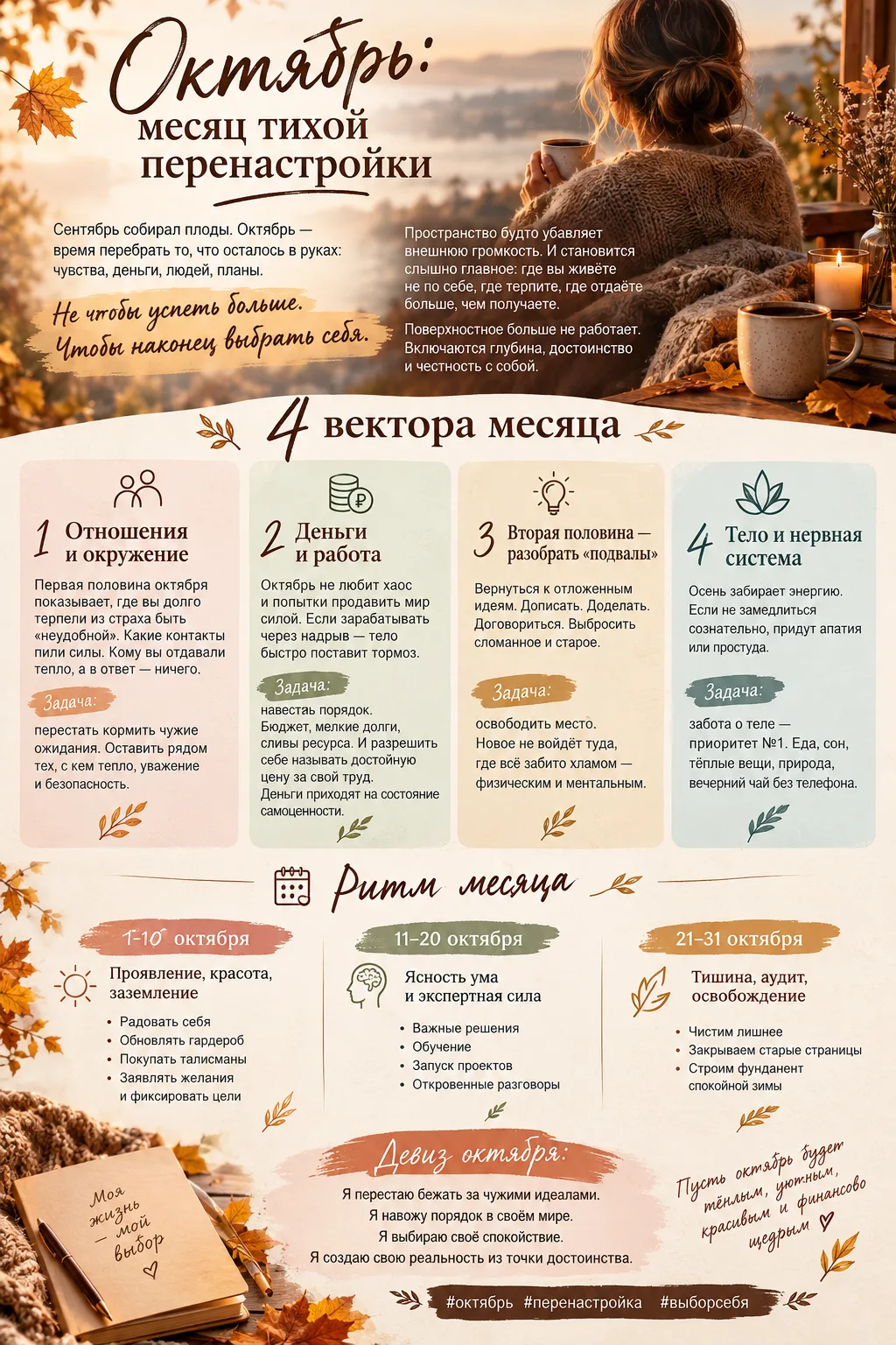 🍂 Октябрь: месяц тихой перенастройки