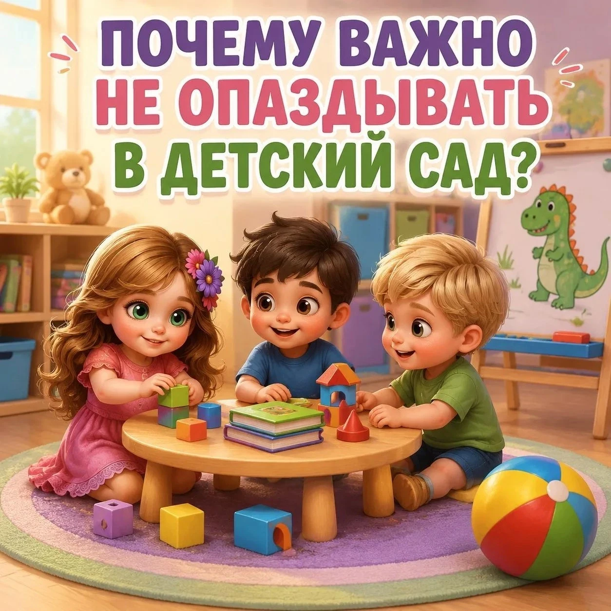 ⏰Утро в детском саду – это не просто формальность, а важнейший ритуал!

Именно первые минуты задают 