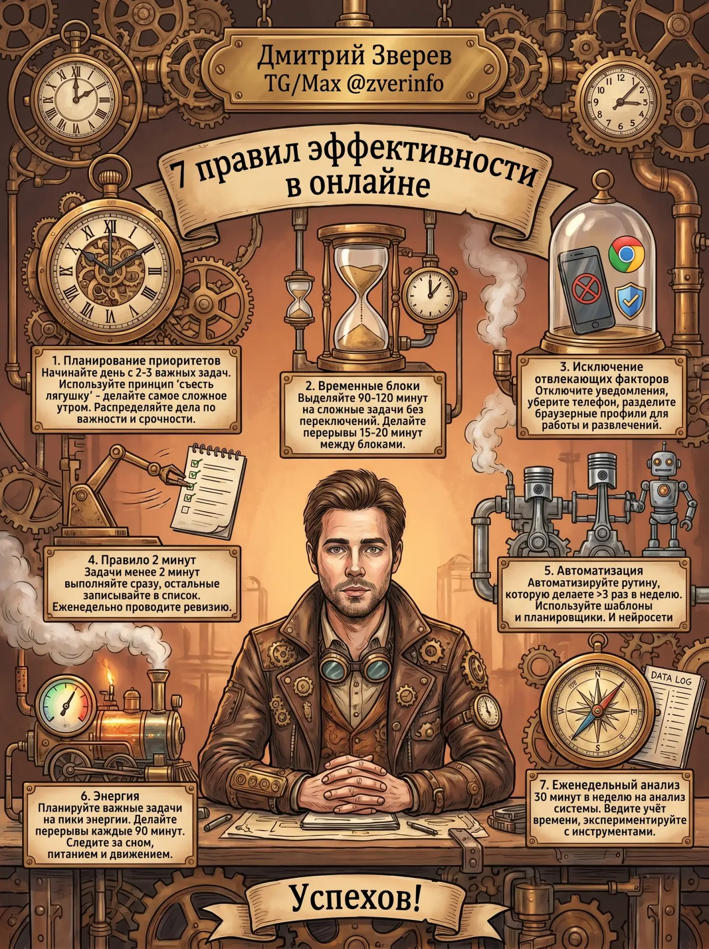 🎻 7 правил эффективности для работы в онлайне

Пришло лето.

Скоро придет (или уже пришла) летняя л