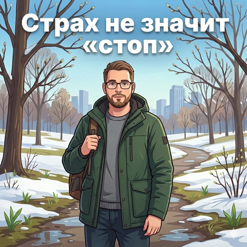 ⚡ Многие останавливаются, как только чувствуют страх: «Если мне тревожно, значит, это знак не идти».