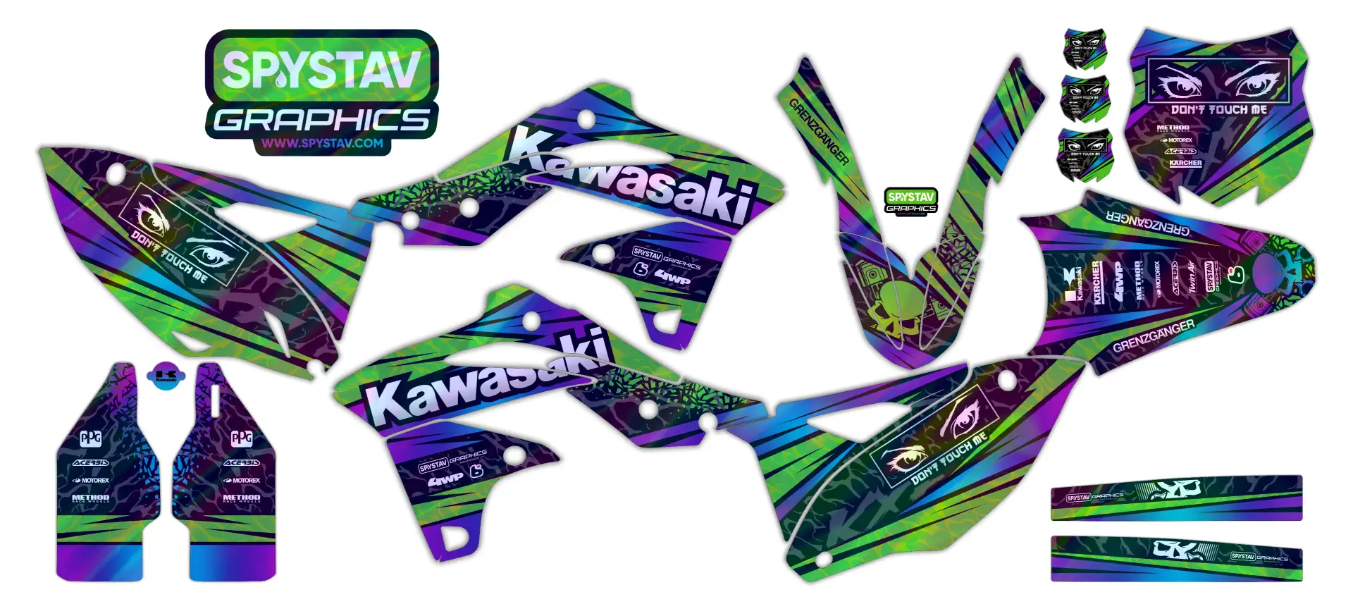 SPYSTAV Graphics - Kawasaki KX250F 2013-2016
Заказать графику:
• Вконтакте
• Telegram
• +79054442553