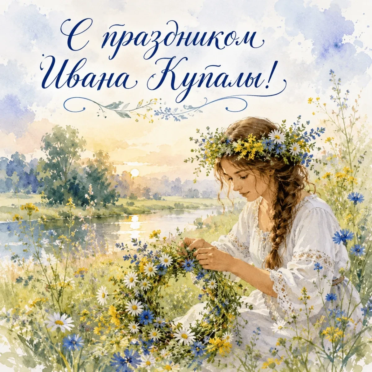 Поздравляем со светлым праздником Иван Купала! Желаем здравствовать, любить и верить в ...