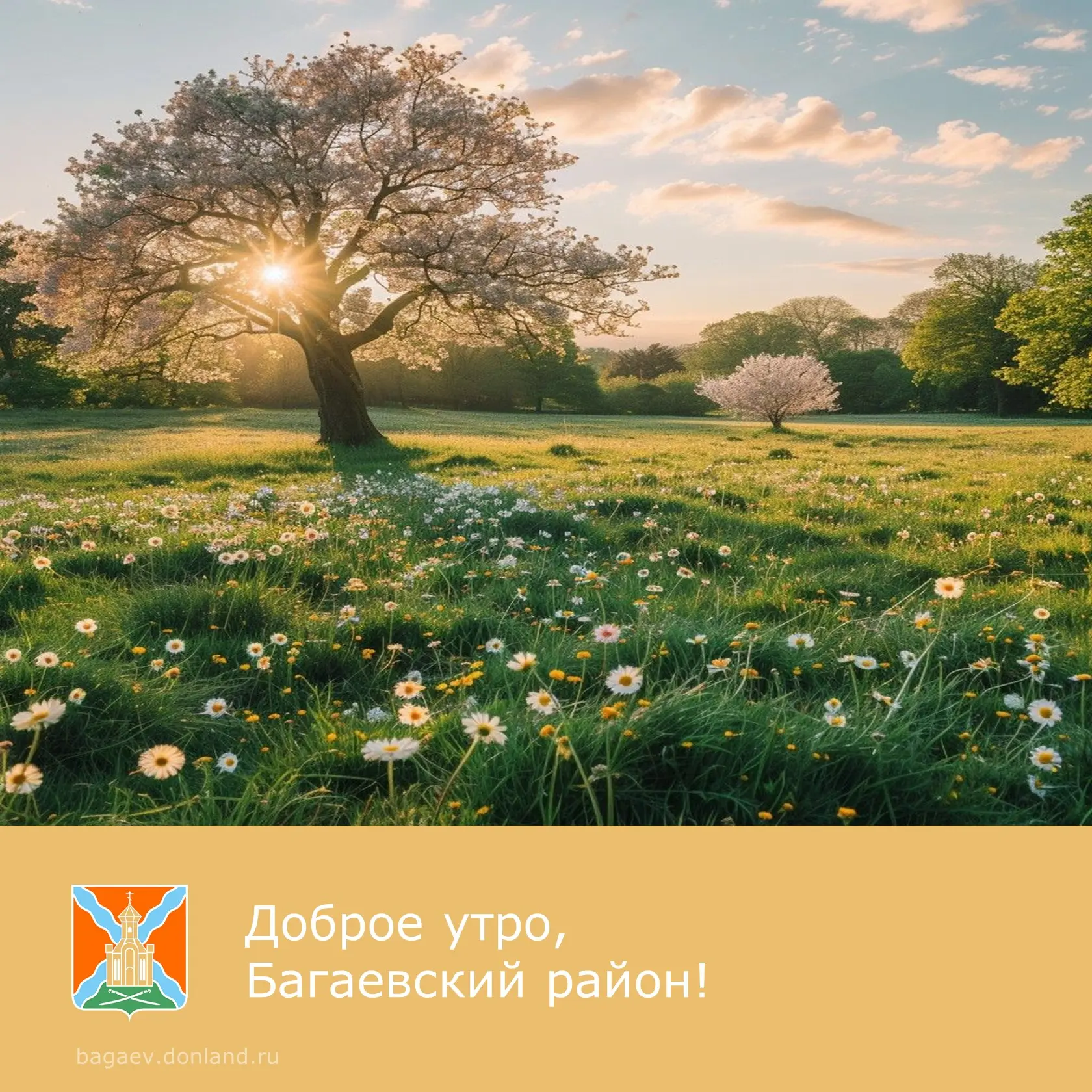 ☀️ Доброе утро, уважаемые жители Багаевского района!

✅ Отличного настроения. Пусть удача будет с ва