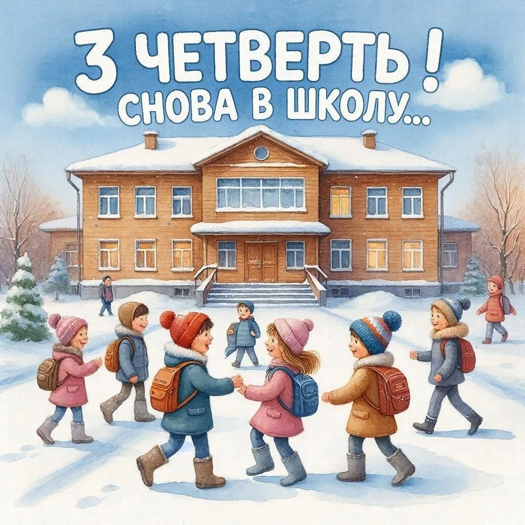 Дорогие друзья!  🎅🌟 Зимние каникулы завершаются. Завтра, 12 января 2026 года, мы с нетерпением ждём 