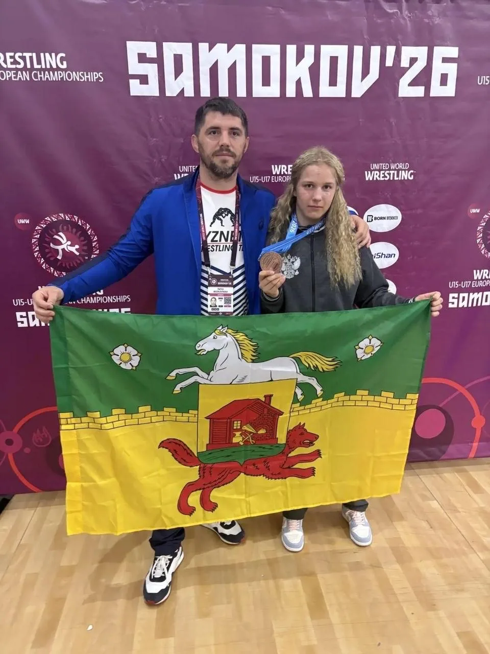 🔥Кузбасская спортсменка стала бронзовым призёром юношеского чемпионата Европы по спортивной борьбе! 