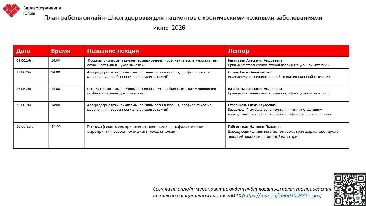 БУ «Ханты-Мансийский клинический кожно-венерологический диспансер» с февраля 2026 года ...