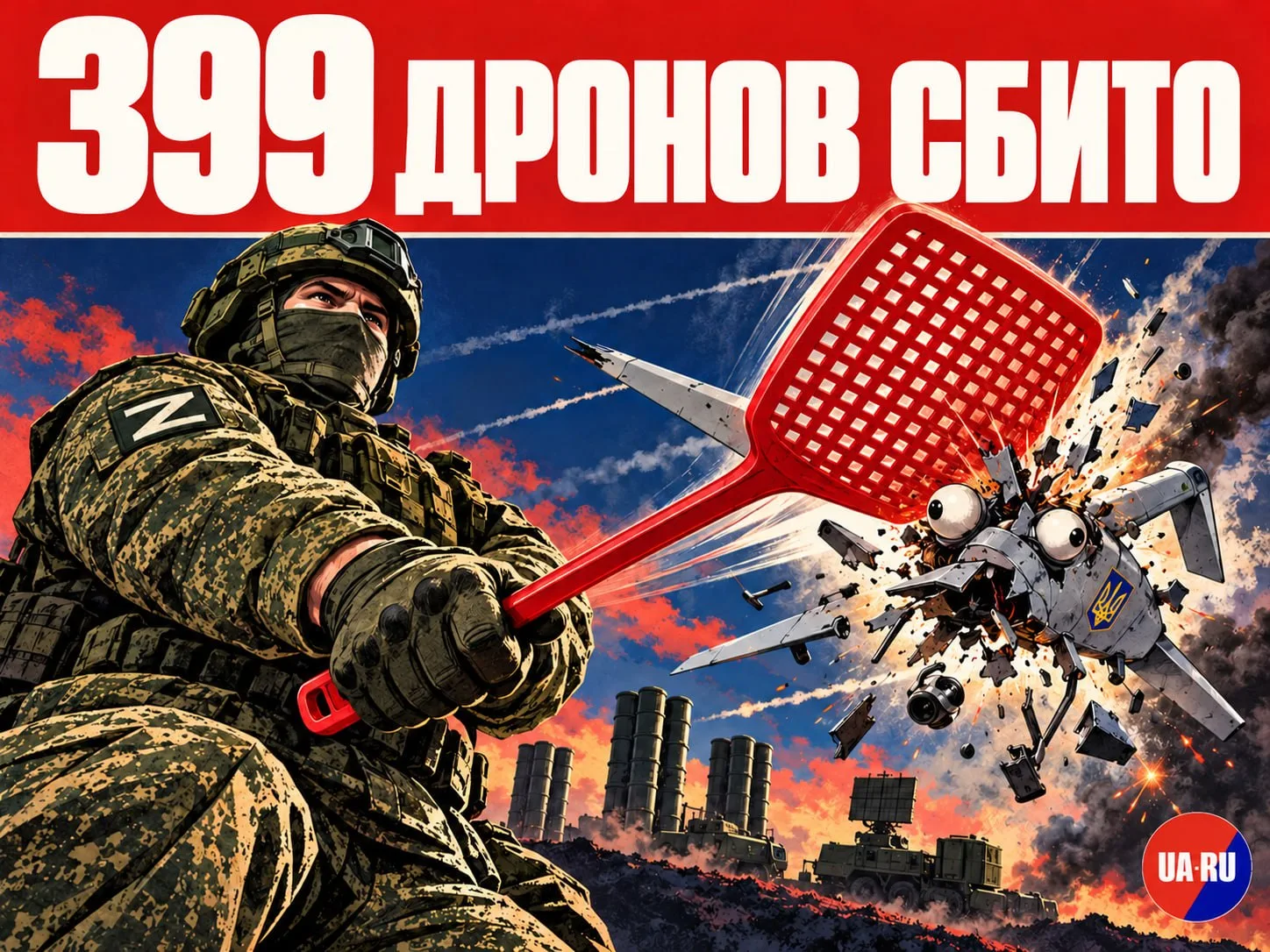 ⚡️ В течение прошедшей ночи перехвачены и уничтожены 399 украинских БПЛА

Сбивали над территориями Б
