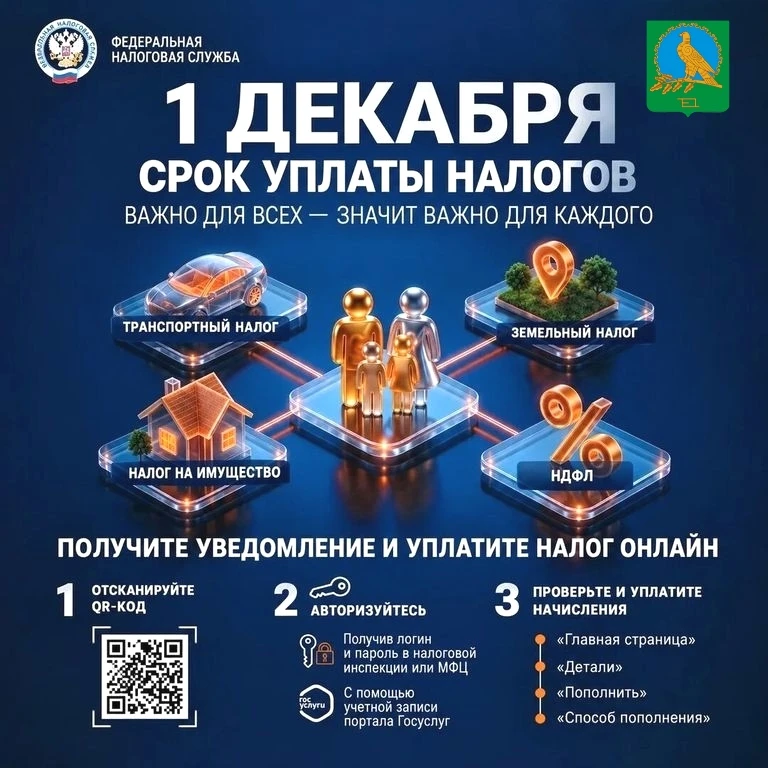 А вы заплатили налоги? Я - да. И вам советую не откладывать. До 1 декабря осталось совс...