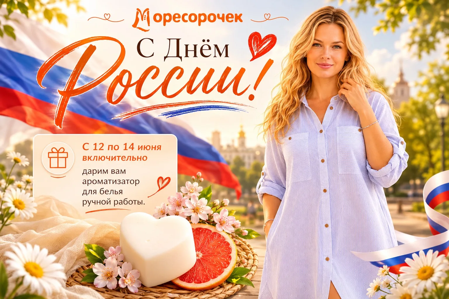 С Днём России! ❤️

Пусть в этот день в ваших домах будет мир, тепло и спокойствие. Желаем вам здоров