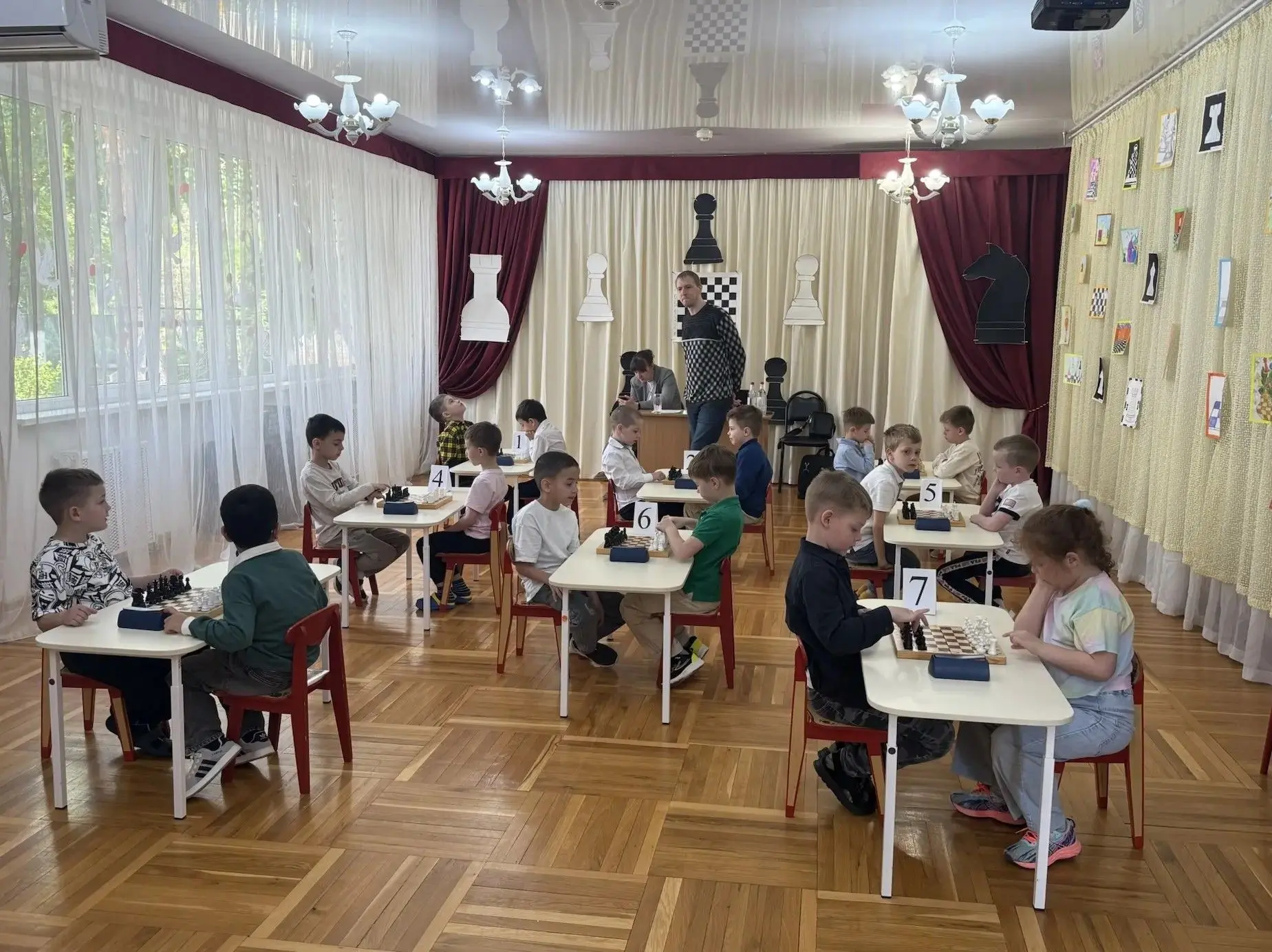 В нашем детском саду прошёл окружной этап шахматного турнира для дошкольников Западного...