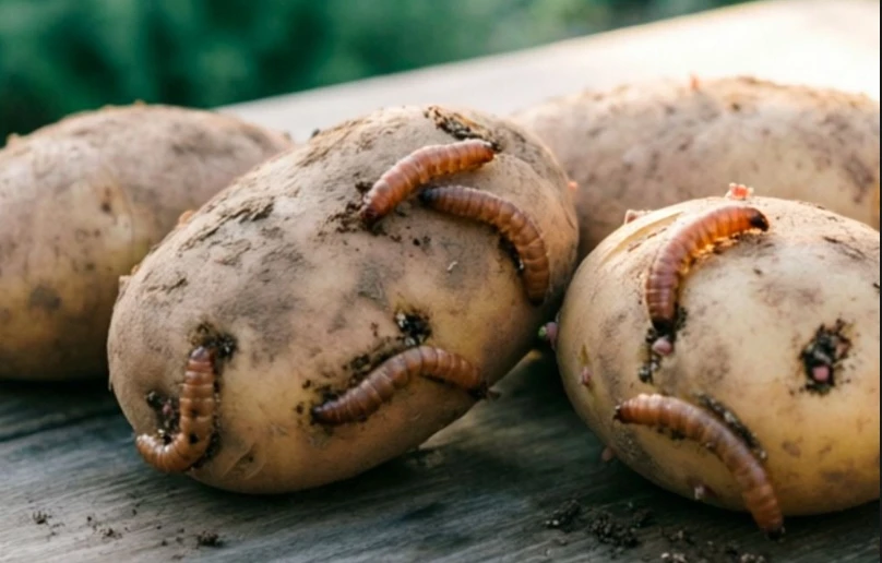 🥔 Проволочник способен превратить сбор картофеля в сплошное разочарование, прошивая кл...