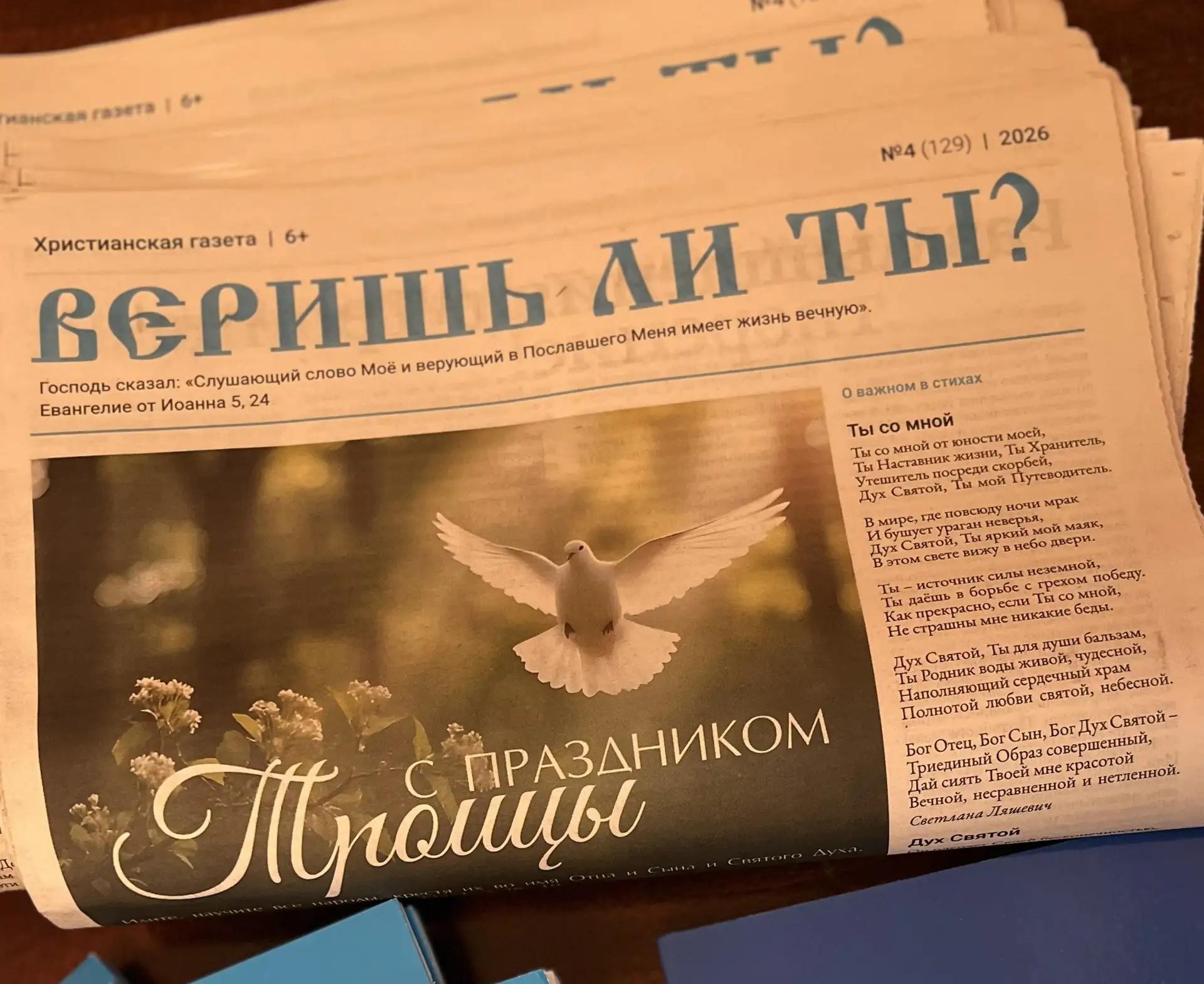 🌿 🙏🏻Светлого праздника Пятидесятницы!