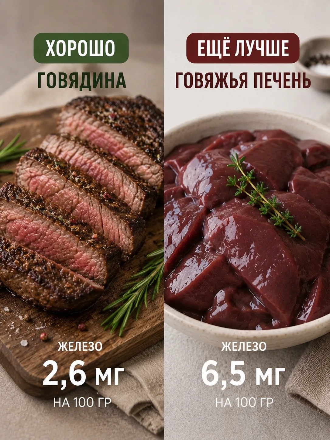 Полезные микроэлементы и витамины в нашей еде.