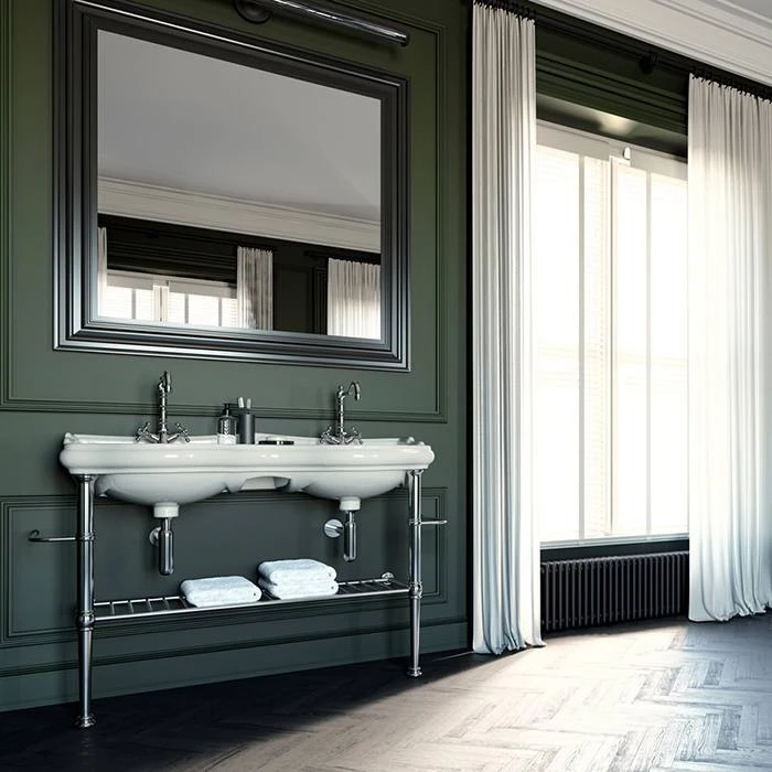 KERASAN: металлические консоли под двойные раковины Retro шириной 120см уже в наличии н...