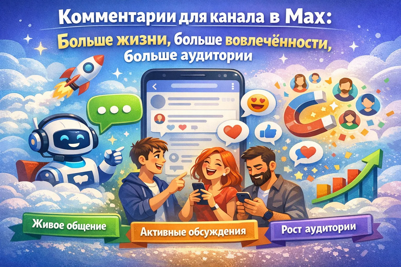 💬 Комментарии для канала в Max: больше жизни, больше вовлечённости, больше аудитории

Если в канале